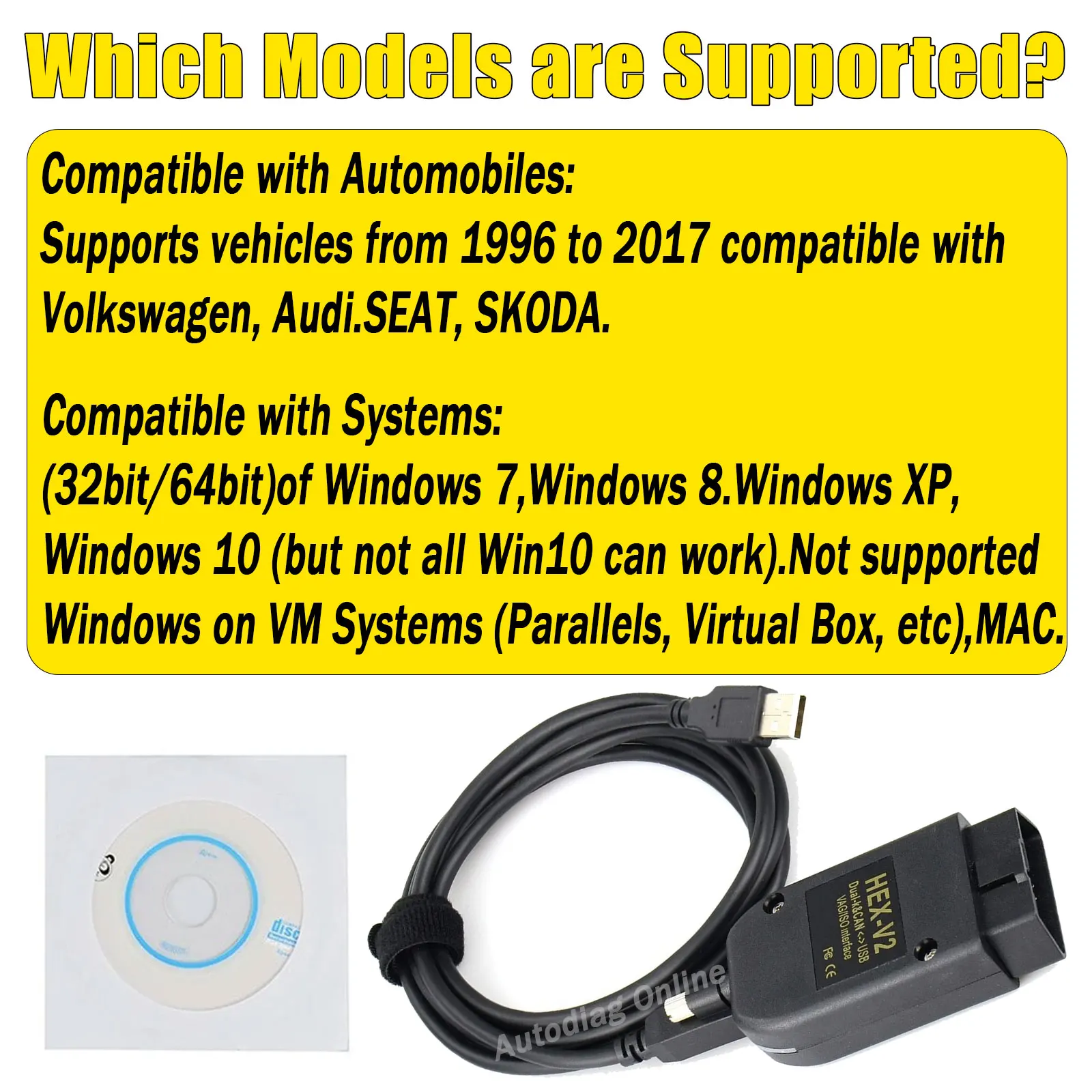 لأودي سكودا VW مقعد VCDS 25.3 VAG الماسح الضوئي عرافة V2 obdii أداة تشخيصية متعددة اللغات Wesheu VCDS VAG COM 24.7 Obd2 الماسح الضوئي #2