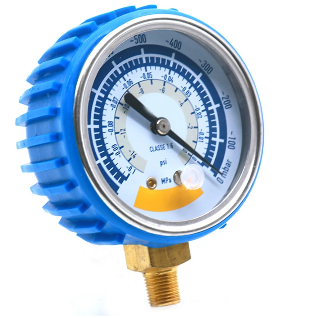 1pc Accurate Vacuum Gauge Air Gauge Instrument for Vacuum Pump 0-14psi Dials Display 1/8in Connector Vacuum Gauge