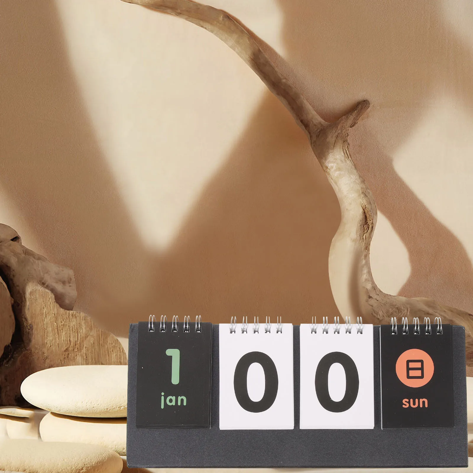 2 قطعة تقويم العد التنازلي سلس قوي سطح المكتب زخرفة خفيفة الوزن الجدول التقويم لتنظيم جدول الأعمال اليومي استخدام المكتب المنزلي #5