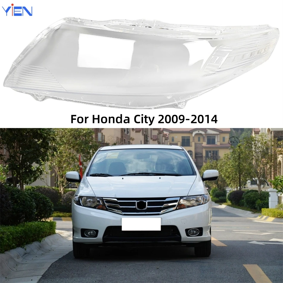 

For Honda City 2009 2010 2011 2012 2013 2014 Car Acccessories Polycarbonate High Gloss Fully Transparent Headlight Seal Cover