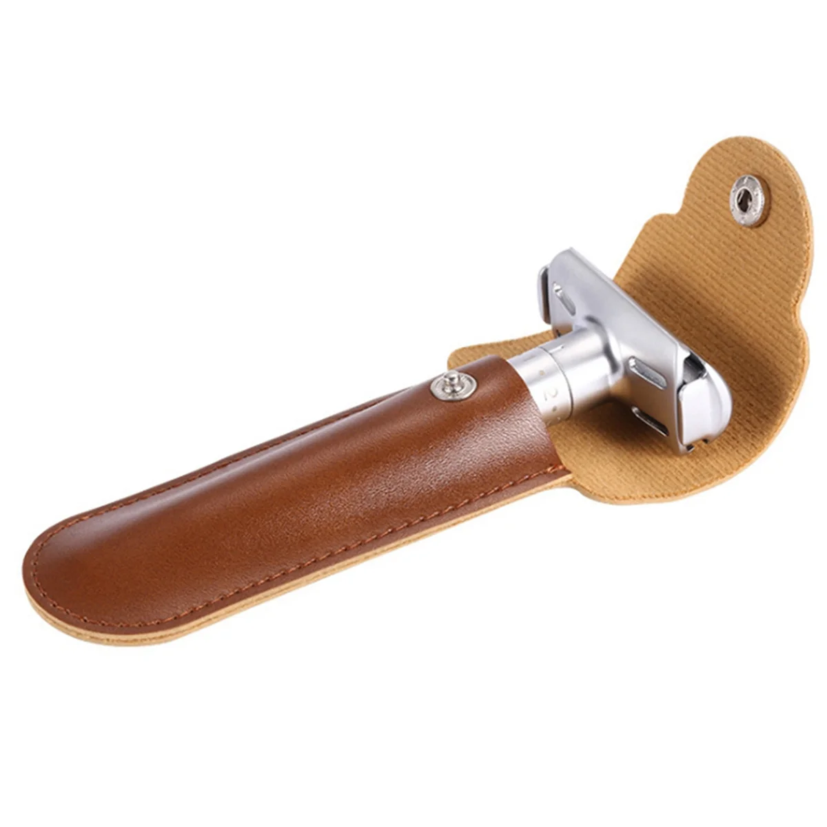 ONCE 3X Case Travel Holder Manual Double Edge Safety Razors Container PU lederen tas