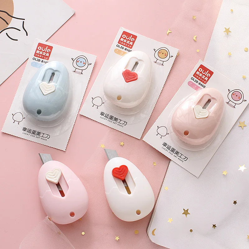 Cute Shape Utility Knife Ins Style High-value Mini Knife Carry with You Unpacking Courier Knife Cutting Paper Utility Knife