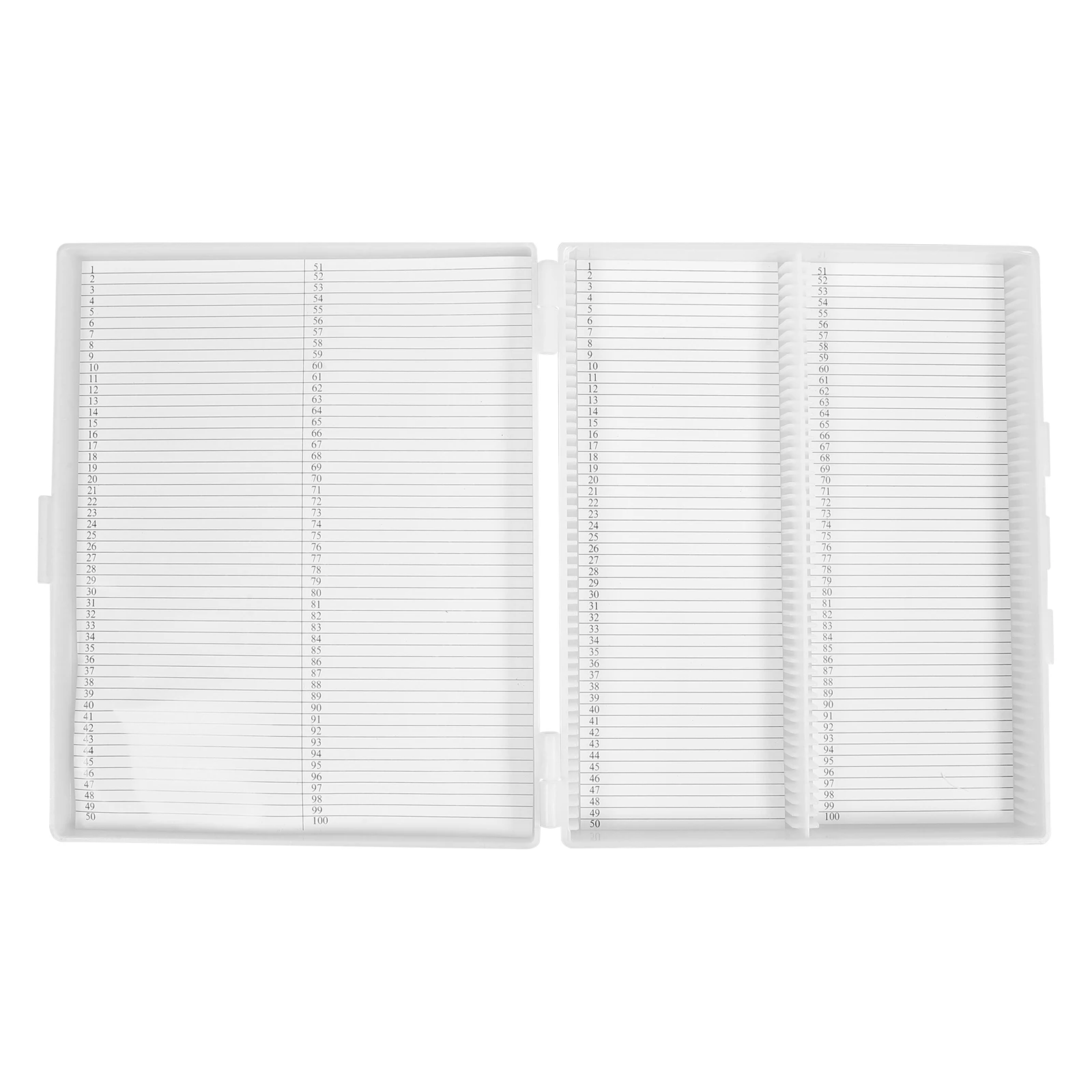 Microscope Boxes Plastic Storage Case Waterproof Lab Slide Organizer Transparent Lid Stackable Box For Pathology