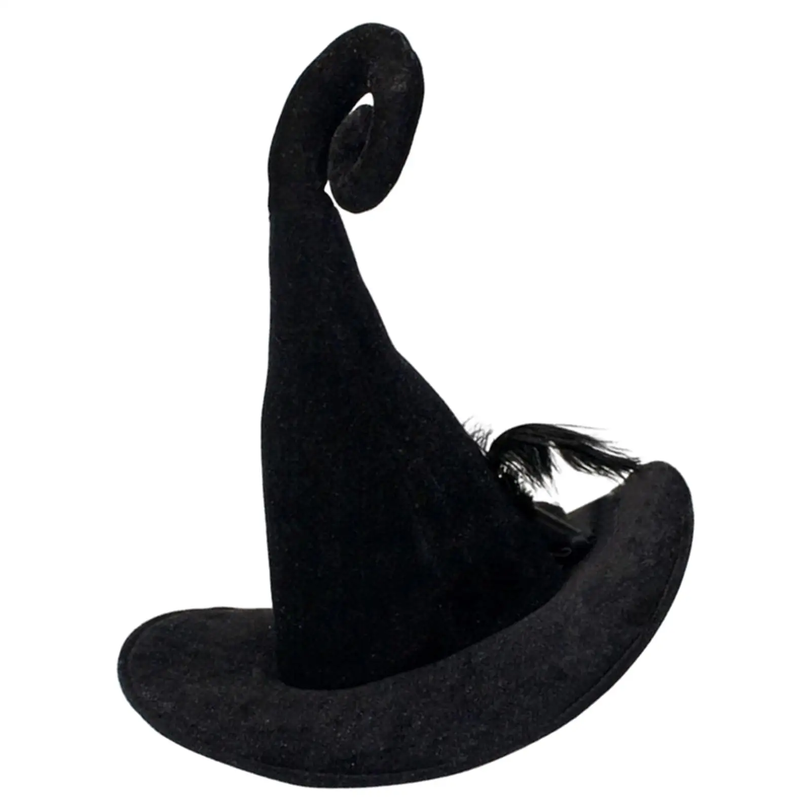 Witch Hats Photo Props Headgear Character Wide Brim Velvet for Party Supplies