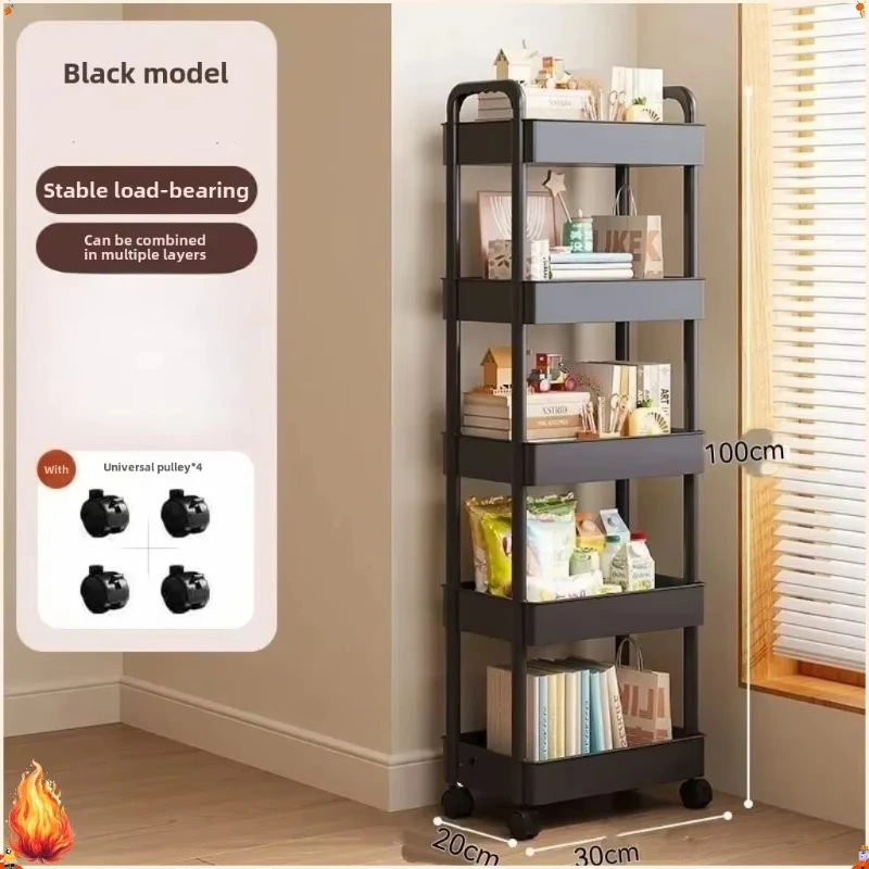 Multifunctional Open Shelf Storage Rack, Book & Snack Display Organizer Unit, Home Decor for Kitchen Bedroom Living Room