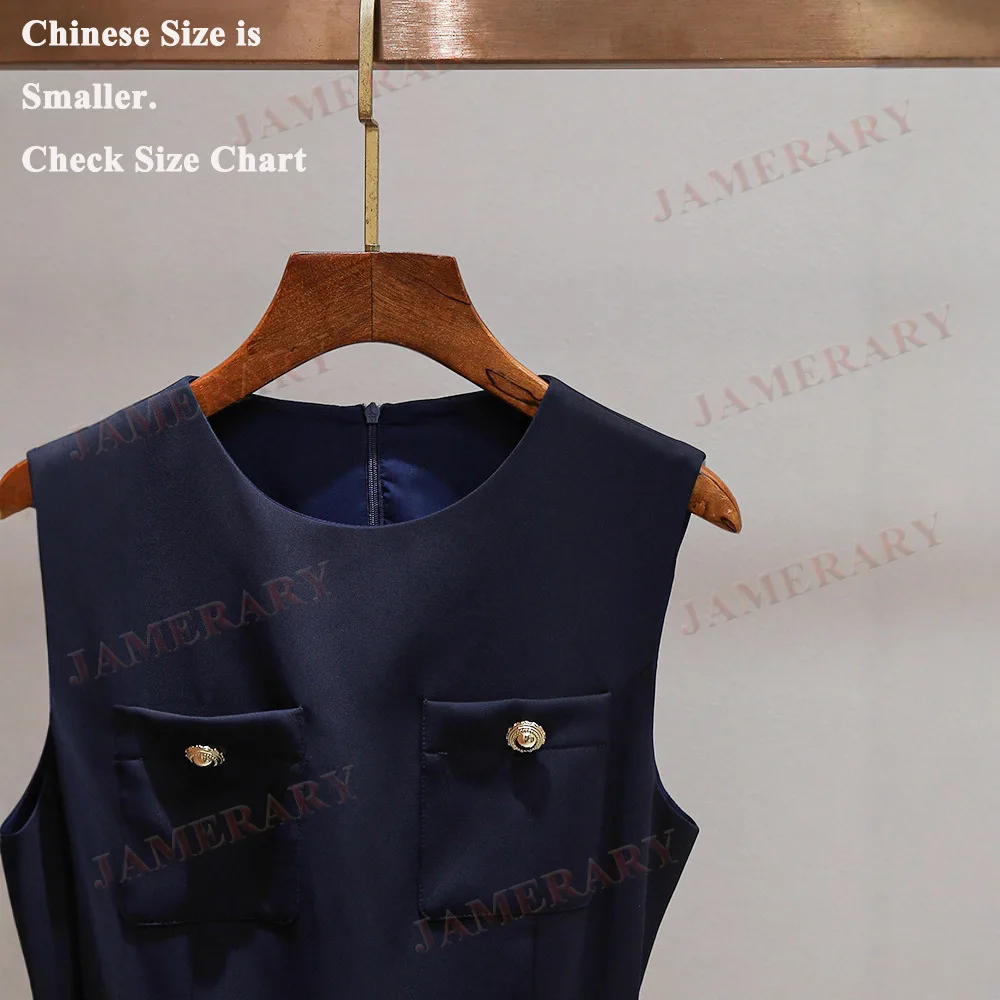 وهمية قطعتين الصيف فساتين السهرة الرسمية الطويلة النساء فستان حفلات الزفاف مزدوجة الصدر الأزرق الأبيض مطوي الشيفون رداء