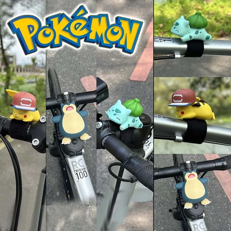 Pokemon Pikachu Handlebar Decor Cute Anime Bike Handle Bar Ornament Motorcycle Pendant Decor Accessories Car Toys Kids Gifts New