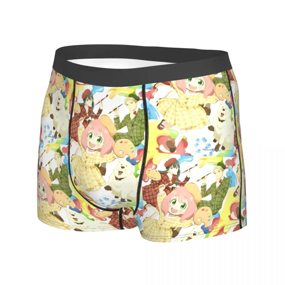 SPYﾗFAMILYS Boxer Shorts Anya Pouch Underwear Trenky Custom Boxer Brief Soft Trend Men Panties Plus Size