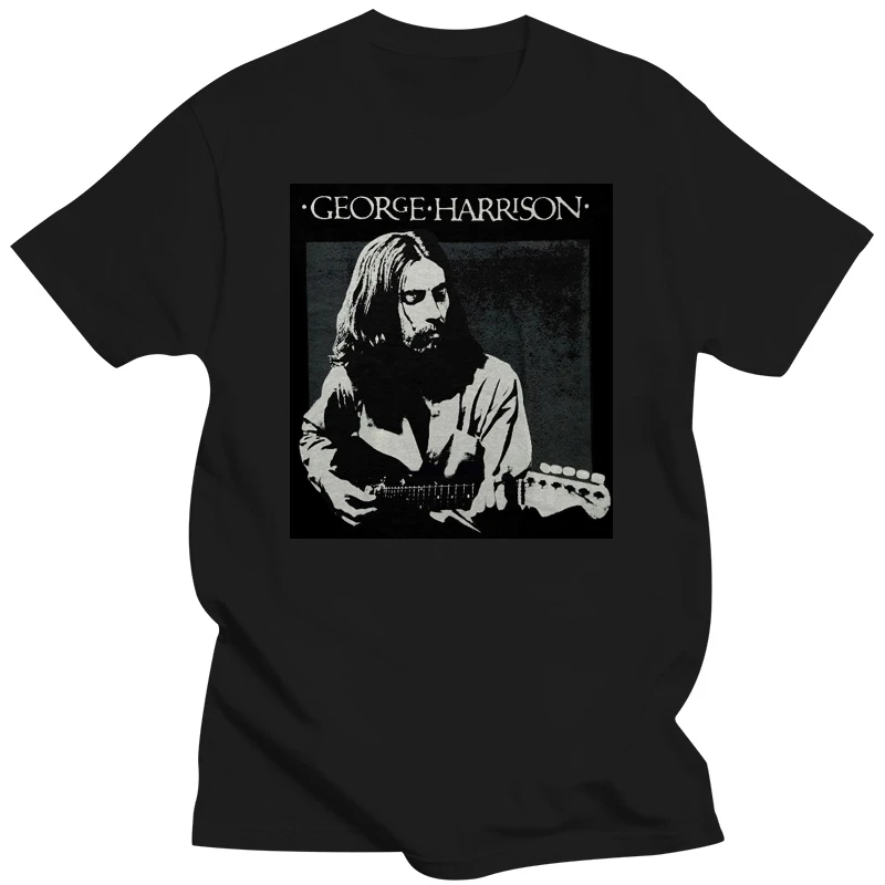 George Harrison Men'S George Harrison Live Portrait T Shirt Black 011578