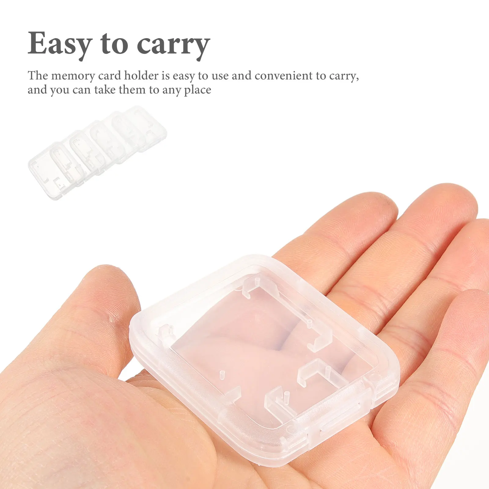 

24pcs Card Holder Lightweight Durable Memory Case Dustproof Loss Prevention Storage Organizer Plastic Box