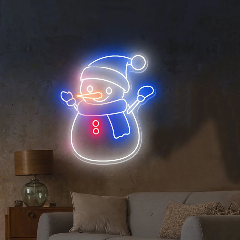 

Neon Custom Sign Various Snowman Shape LED Neon Light Sign 110-240V Free Shipping Holiday Decoration