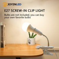 Adjustable LED Book Light with Goosenecks Clip EU Plug Flexible Night Reading Desk Lamp Table Read Night Light