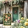 Funny Stay Weird Playing Music Mushrooms Summer Welcome Garden Flag jjp