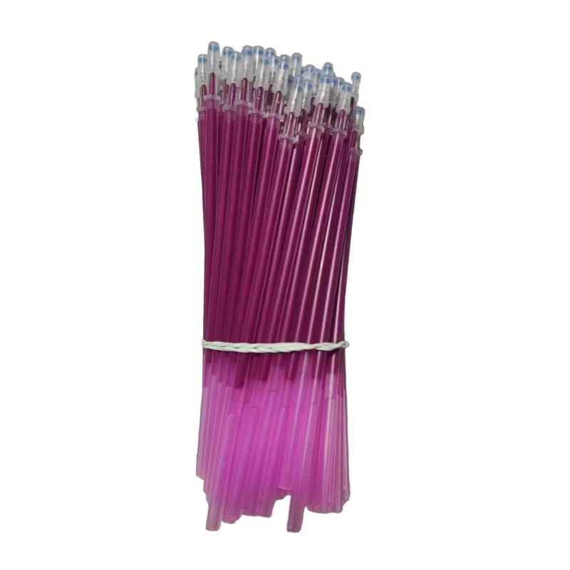 100Pcs Colored Pen Refills for Erasable Pen Rollerball Pen, Erasable Gel Pen Refills Needle Tip Smoothly Writing