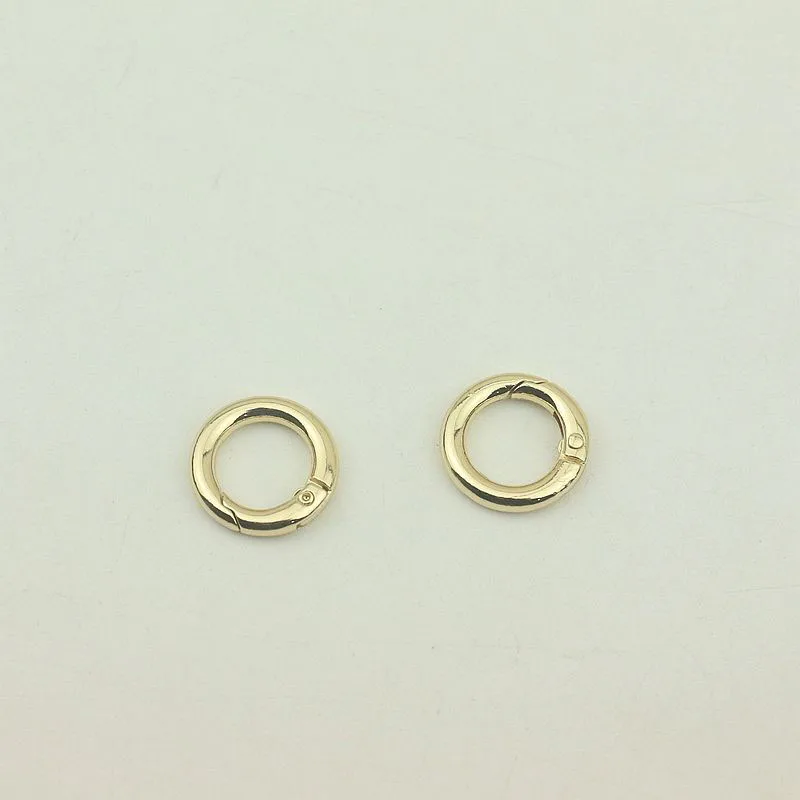 50Pcs 13mm O Ring Schnallen Frühling Schlüsselring Leder Gurtband Kette Schnalle Snap Verschluss Clip Trigger DIY Zubehör