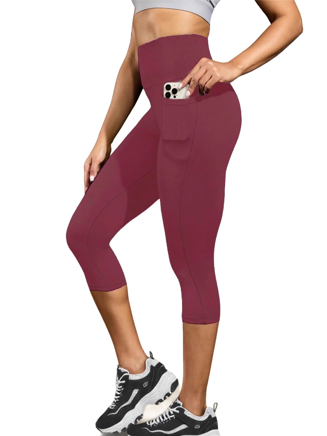 High Waist Pocket Yoga Pants Women's Spring Summer Tight Fit Base Layer Pants City Walk Suitable for Nursing Mothers