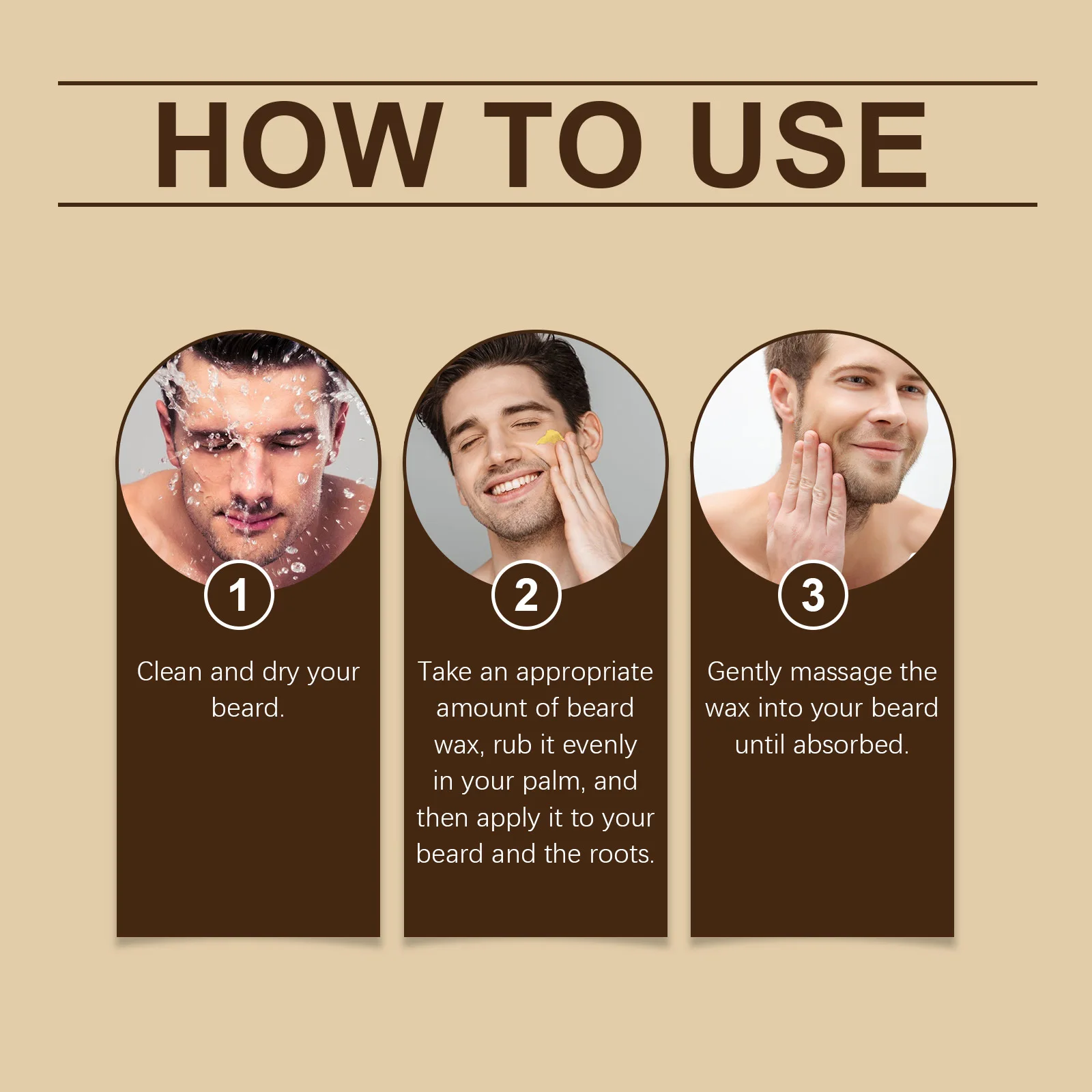 شرق القمر اللحية المغذي بلسم تقليل الاحتكاك غير مزعجة تحسين الإنزلاق تليين الشعر النفط السيطرة رجل كريم العناية باللحية #6