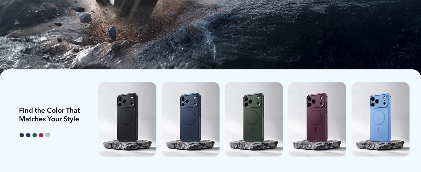 ESR für iPhone 18 Pro Max & 17 Pro Max MagSafe Handyhülle Ultra Slim Militärqualität Sturzschutz-Cover mit Kamerasteuerung – Detail 27