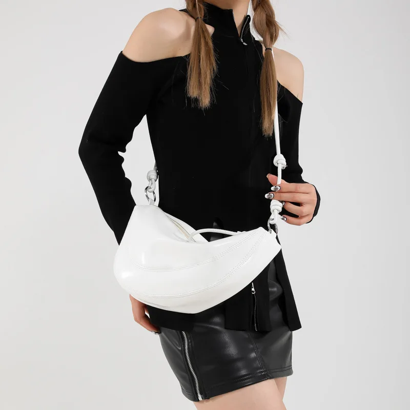 Women Handbag Fashion Bucket Bag Lady Shoulder Bag Handbags Silver Crossbody Bags for Women 2024 Korean