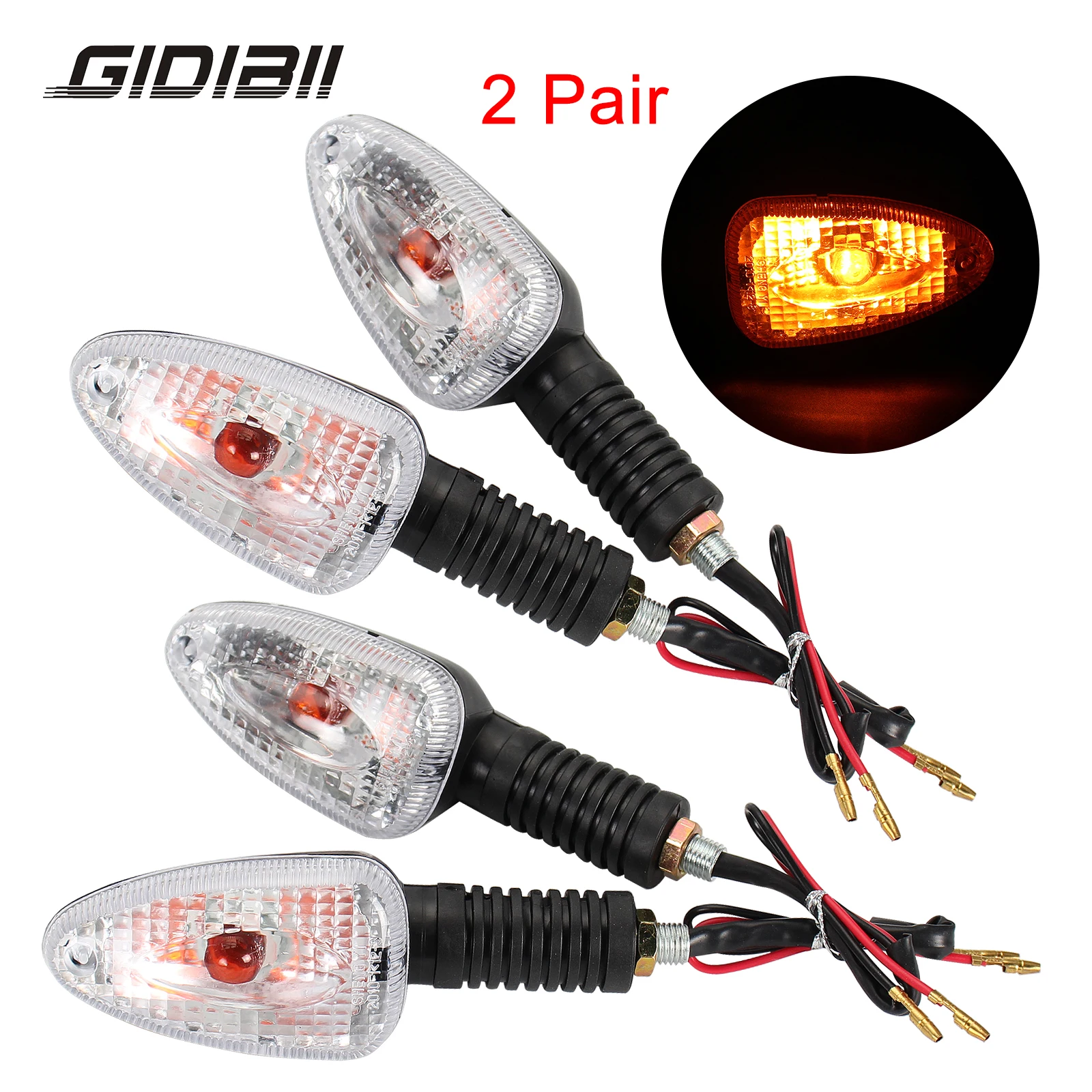 

2 Pair Clear For R1100 GS R1150 Adventure R1150 R R1200 C R 850 R Turn Signal Lights Front Rear Brake Lamp LED Indicator