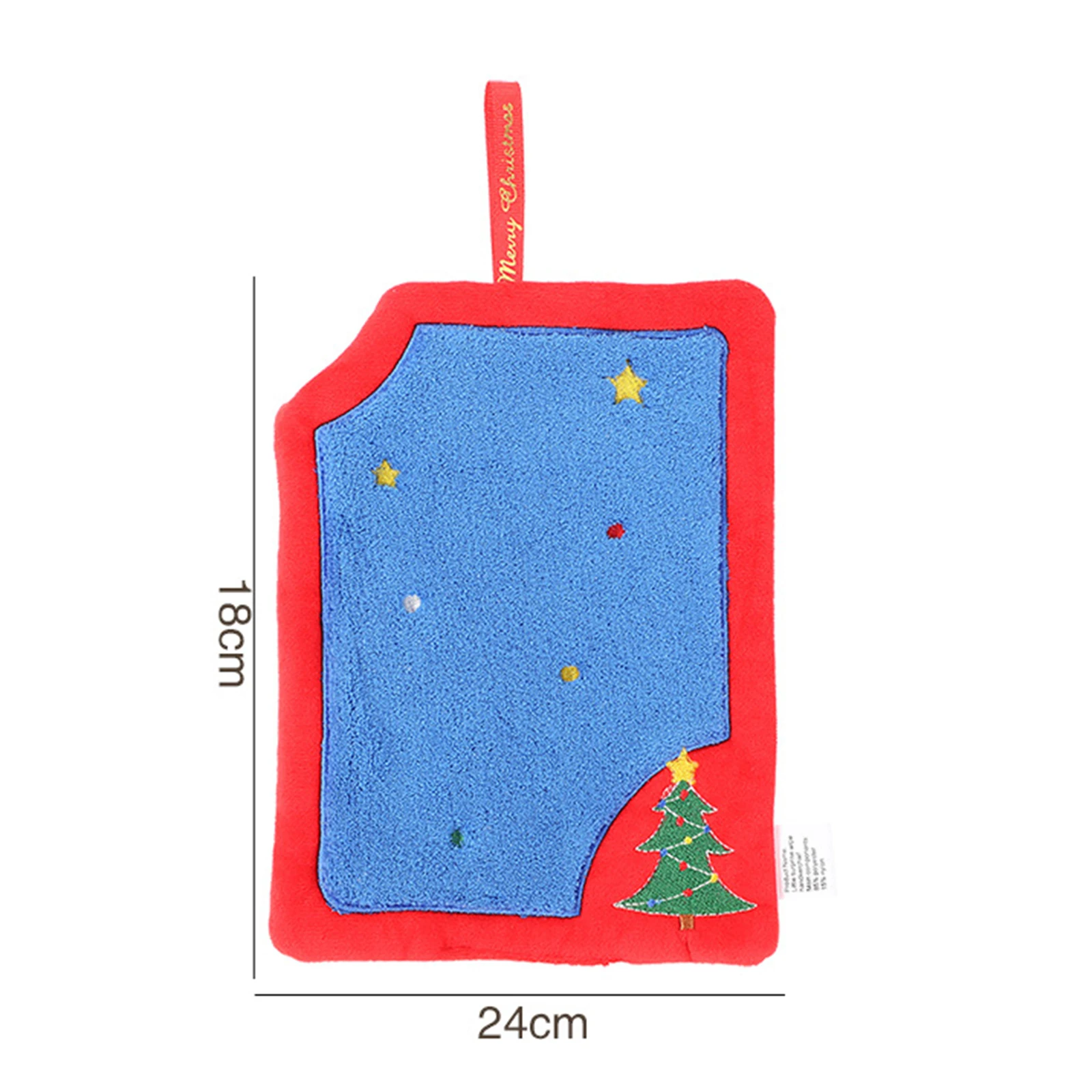 Christmas Hand Towel 2025 New Years Santa Claus Coral Velvet Absorbent Xmas Hanging Hand Towel for Kitchen Bathroom Bedroom