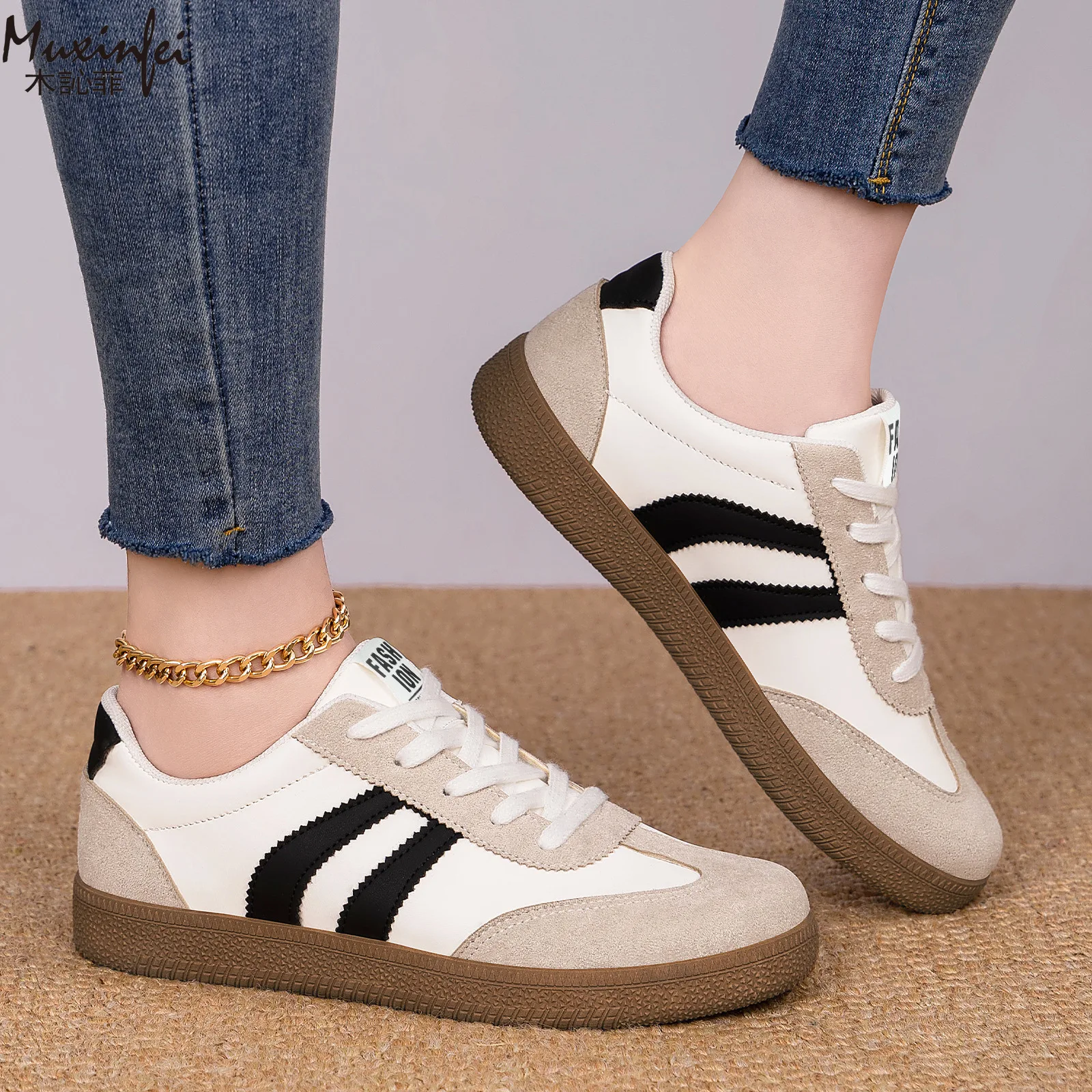 

Women's 2026 Spring New Fashionable Versatile Training Shoes Soft Soled Comfortable Single Casual Shoes Commuting Shoes