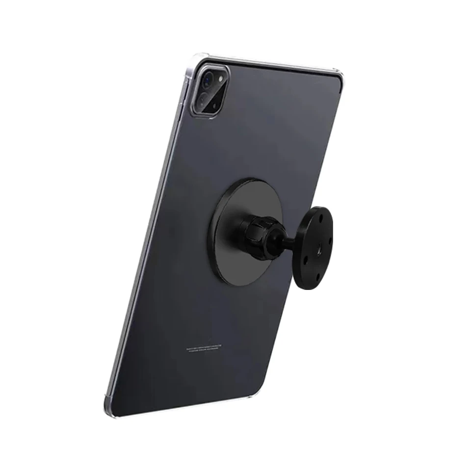 HKYC Magnetic Tablet Wall Mount 360 Rotation Sturdy Base Stand Compatible with iPad iPhone 4-12.9 Inch Kitchen Tablet Holder