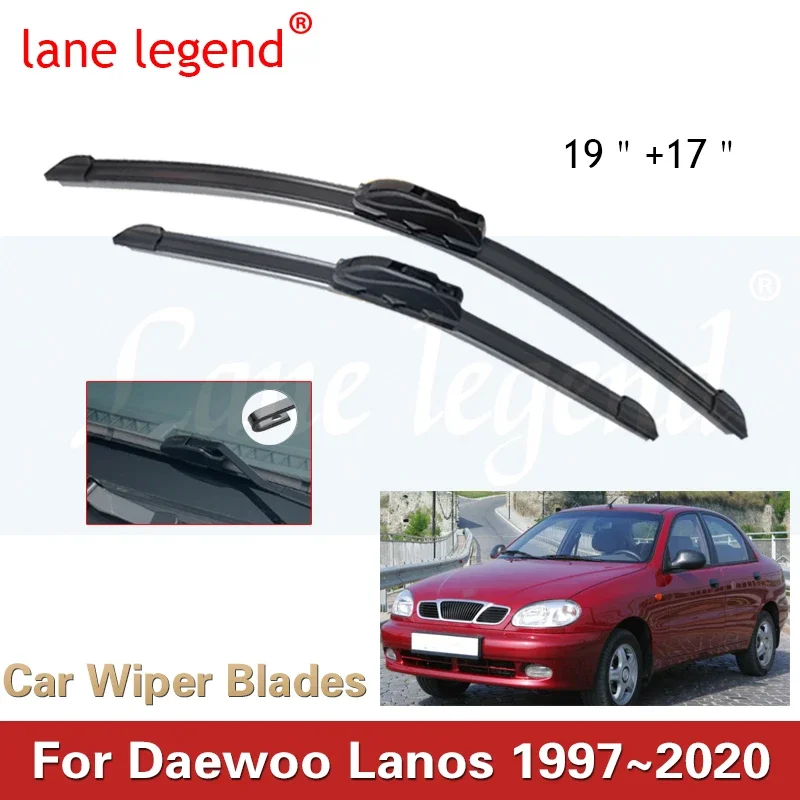 

Car Front Windshield Wiper Blades for Daewoo Lanos Chevrolet Lanos 1997~2020 Model Frameless Rubber Snow Scraping Accessories