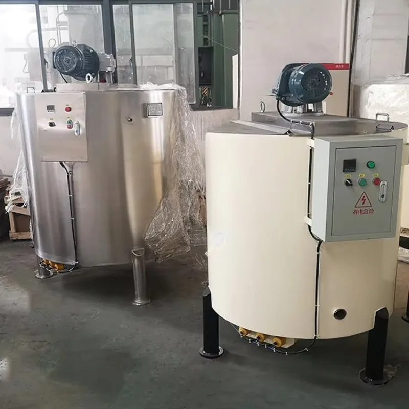 Double Jacketed Electric Cocoa Mass Butter Paste Sauce Powder Liquid Heating Mixing Holding Tank Customized