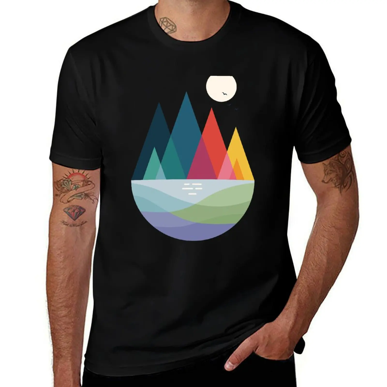 Somewhere T-Shirt Fashion Print Casual Short Sleeve T-Shirt