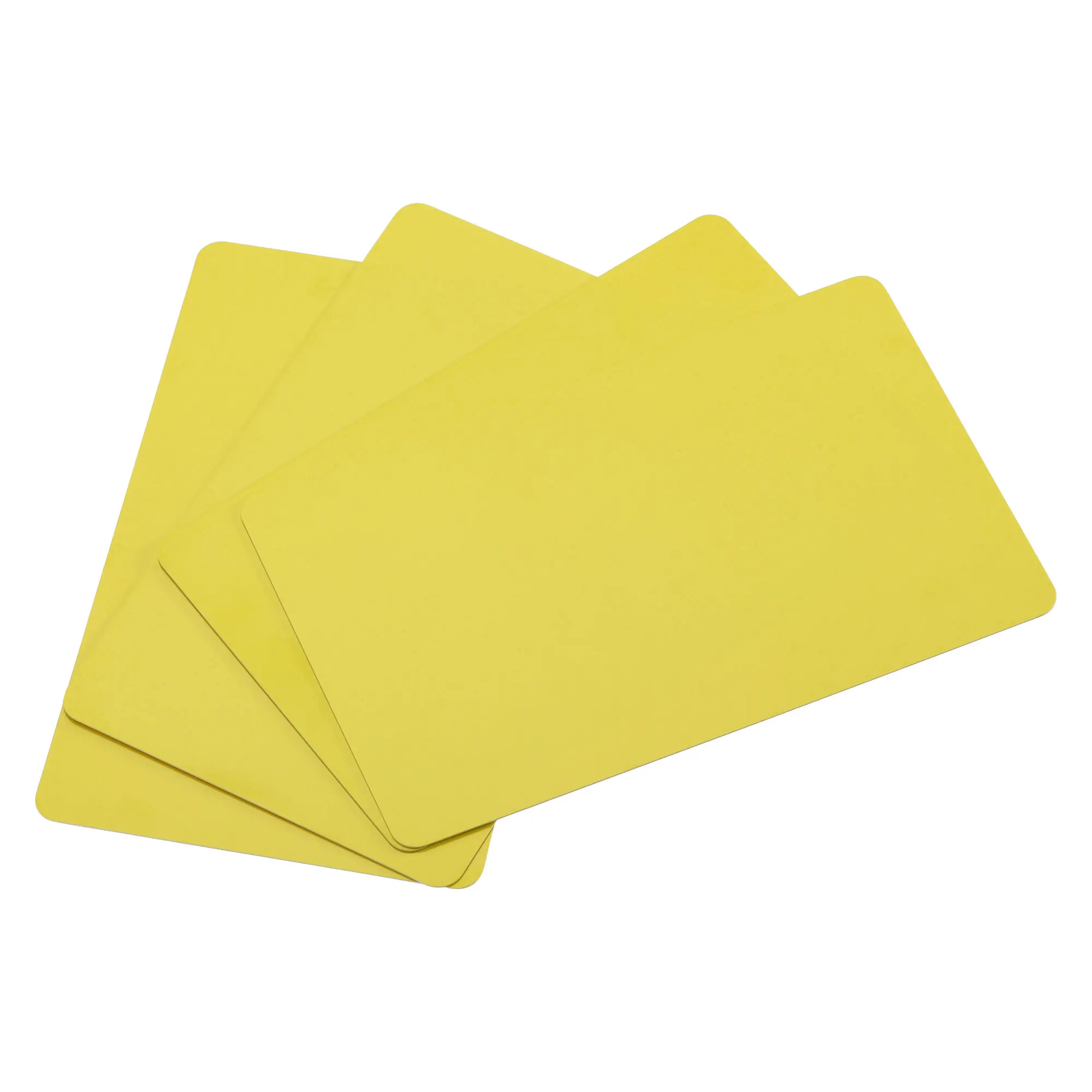 50/100Pcs 87x55x0.38mm Blank PVC Cards for ID Badge Printer Graphics Yellow/Blue Plastic PVC Bussiness Cards