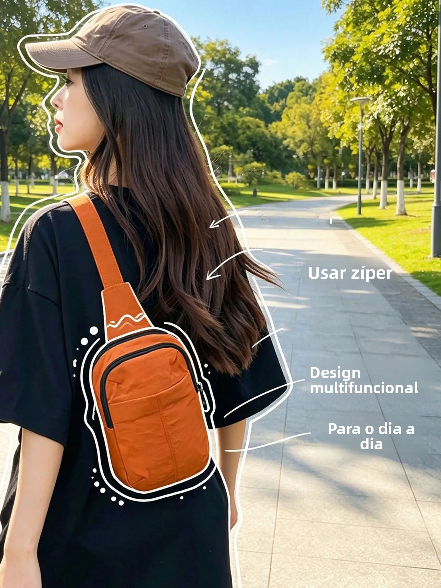outdoor-commuting-chest-bag-women's-multi-functional-cycling-mobile-phone-bag-children's-small-crossbody-bag-summer