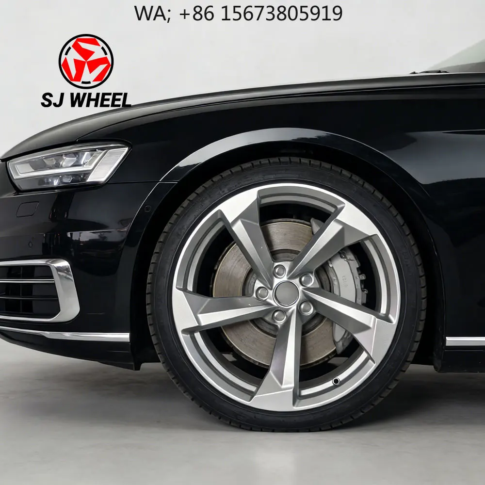 

SJ Deep Concave Silver 5x112 Sport Rotor Wheels 17-23 Alloy Wheels for E-Tron 50 Rsq8 Rs5 Q5 Tt A4 B8 B9 S4 B8.5 A6