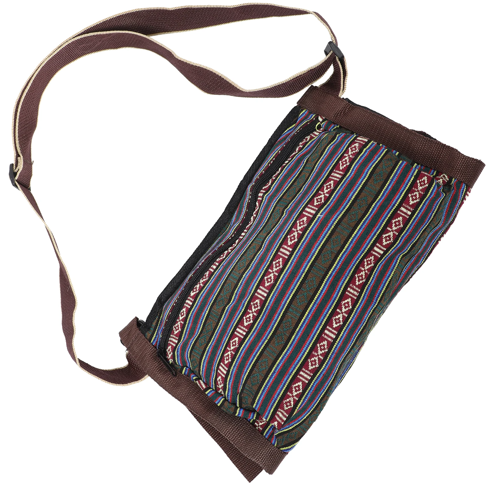 

Yoga Mat Storage Bag Red Southeast Asian Ethnic Pattern Single Shoulder Yoga Accessories Carrier Travel Mats Bag