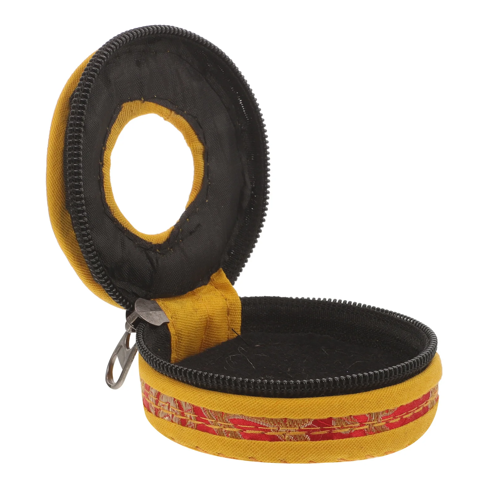 حقيبة الصنج الإصبع اليدوية المطرزة نمط الميمون الحقيبة لتخزين جرس Tingsha سستة إغلاق أكياس الصنج الاصبع #3