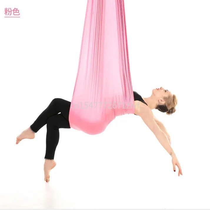 

Yoga Studio Inverted Gravity Aerial Yoga Hammock Micro Elastic 5*2.8 M Widened Fitness Yoga Hammock