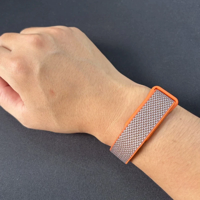 Breathable Nylon Braided Sport Watch Band Adjustable Loop Wrist Strap Bracelet For Google Fitbit Air Replacement Watchband