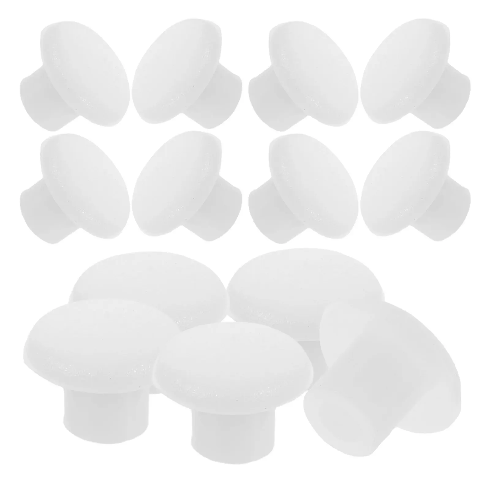 1200Pcs Plastic Hole Plug Covers White 5Mm Round Screw Caps for Furniture Cabinet Table Shelf Enhancement Smooth Invisible