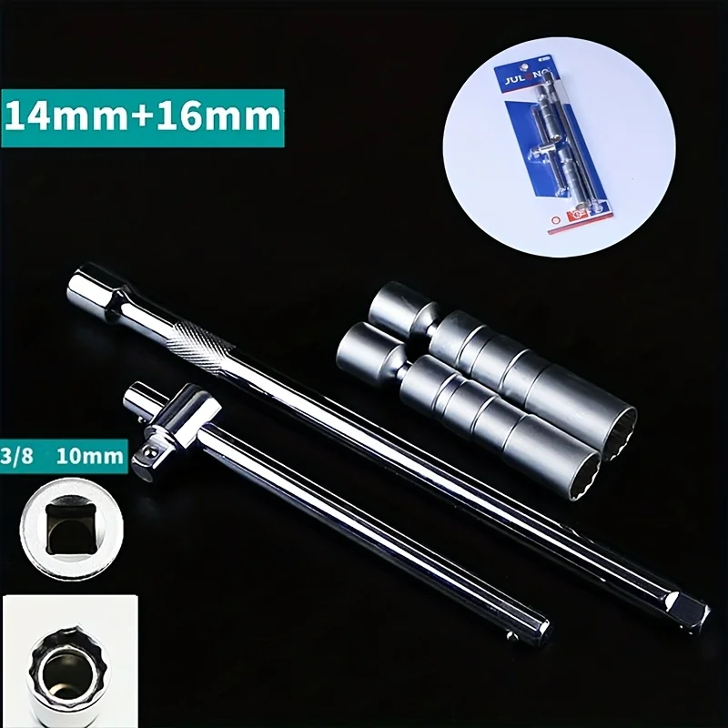 Тонкостенный торцевой ключ для свечей зажигания Разборка и установка свечей зажигания Расширенный гаечный ключ Инструмент для авторемонта