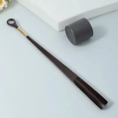 Premium Wooden Shoe Horn with Smooth Burr-Free Surface Long Handle Shoehorn for Seniors Kids Adults Pregnant Women Boot Shoe