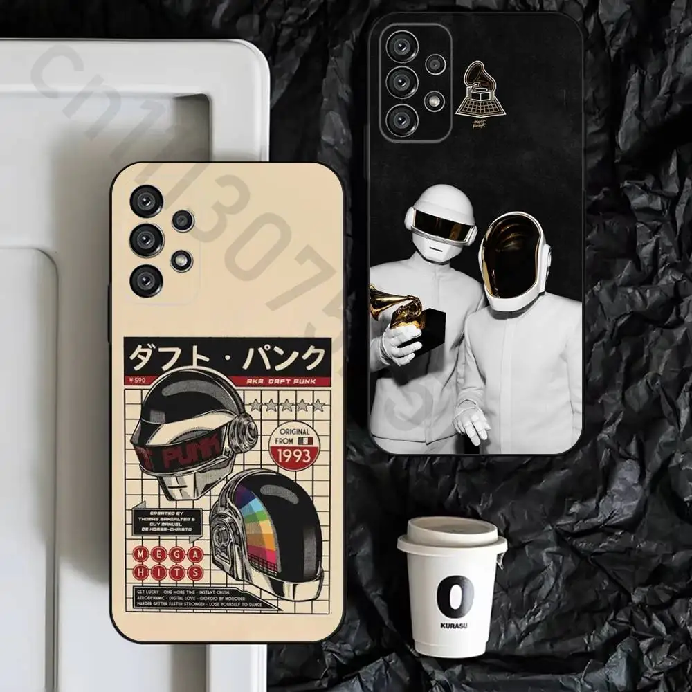 

D-Daft P-Punk Band Phone Case For Samsung S9,S10,S20,S10,S21,S25,S24,S23,Ultra,FE,Plus,Lite,Soft Silicone Black Cover
