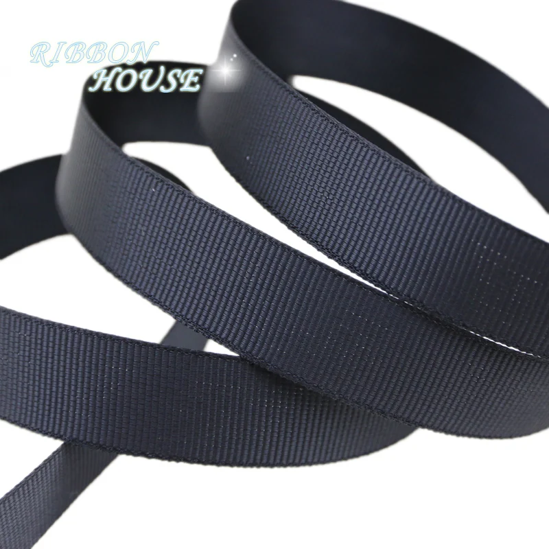 (10 meters/roll) Black Grosgrain Ribbon Webbing Decoration Gift Ribbons DIY Handmade ribbons