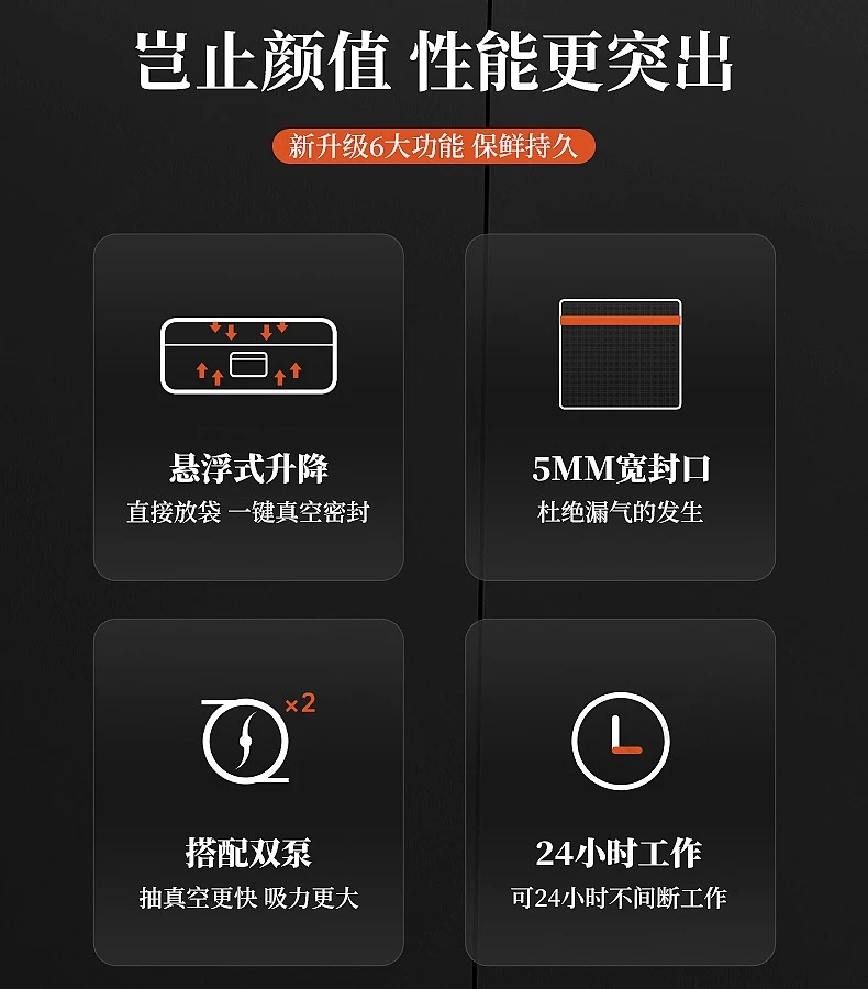 Vacuum sealing machine, commercial fully automatic, small wet and dry sealing machine, household packaging machine