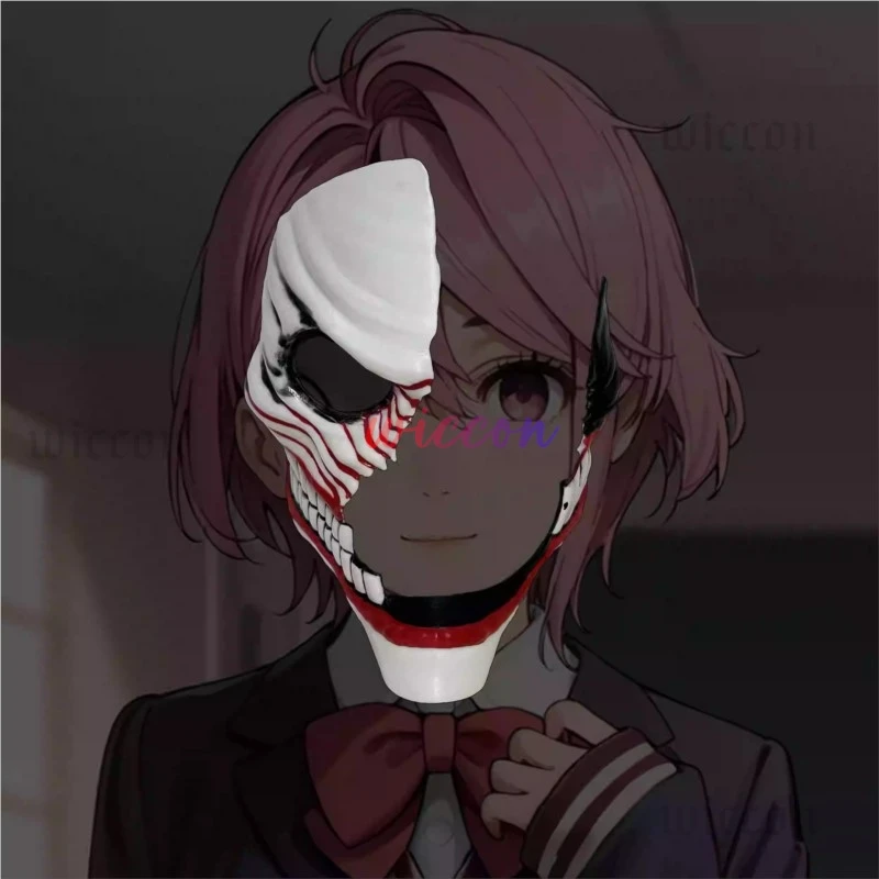 Disfraz de Anime Dandadan, disfraz de Aira Shiratori, uniforme escolar Jk, máscara, vestido, abrigo, peluca rosa, fiesta de Navidad y Halloween para mujer