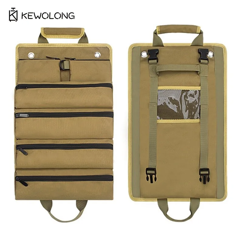 Borsa per attrezzi in tela Organizzatore per carpentiere per elettricista con portaoggetti portatile per veicoli Portautensili industriale per riparazioni