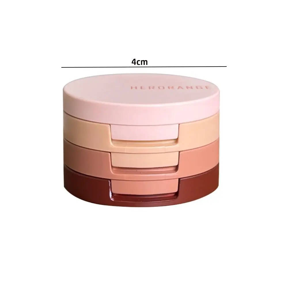 Nuovo ombretto 3 in 1 luccicante illumina fine flash fard tavolozza contorno evidenziatore multifunzionale tavolozza contorno viso donna