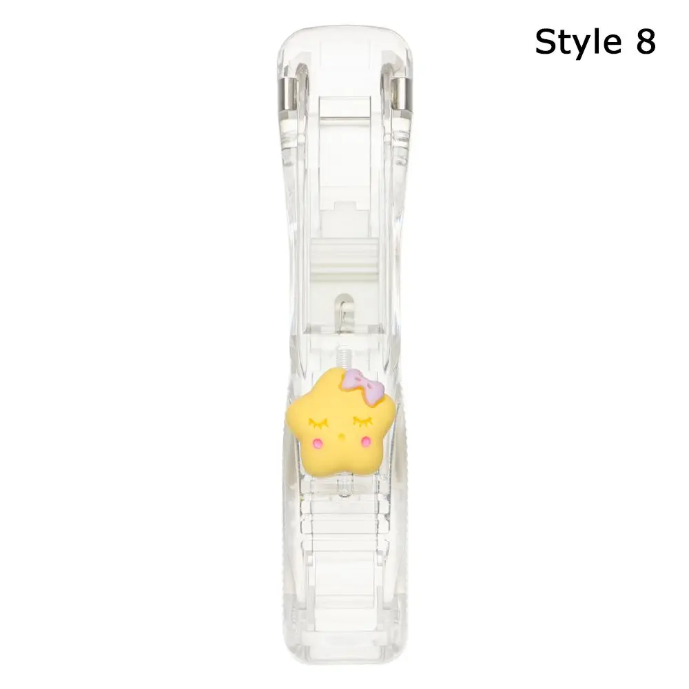 

Portable Snacks Sealing Clip Stationery Push Clip Stapler Paper Clips Document Binding Remover Binder