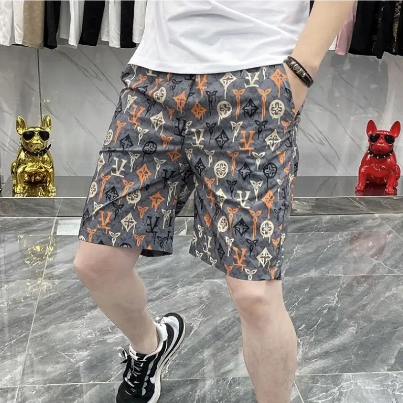 New shorts men's five points summer cool trend spirit guy handsome summer essential shorts l