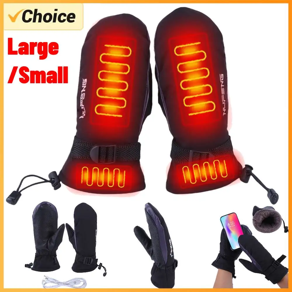 

Electric Heating Gloves USB Charging Hand Warmer Heated Gloves Cold-Proof 3 Gear Temperature for Climbing Hiking Cycling Ski