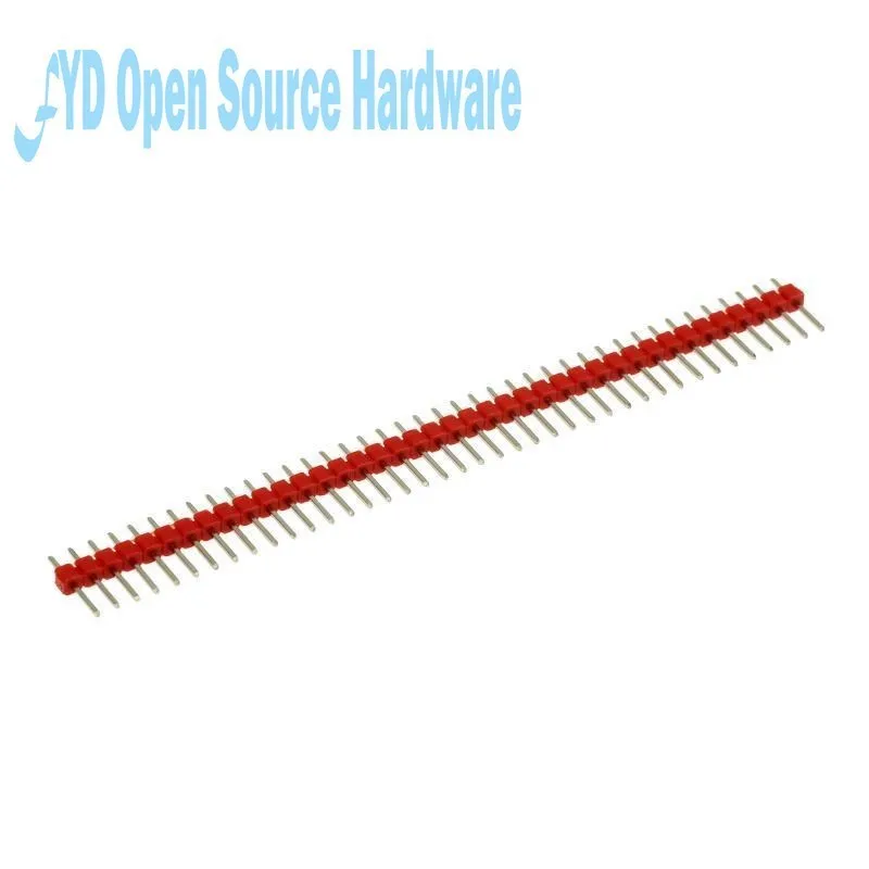 10PCS/LOT 40Pin 1x40  Colorful Single Row Male 2.54MM Breakable Pin Header Connector Strip Pin For Diy Kit